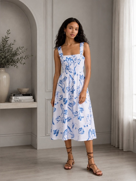 Reformation Dresses & Skirts - Reformation Frieda Midi Floral Dress Size 2 B009